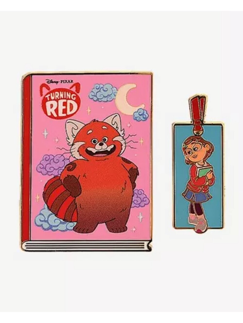 Disney Pixar Book Blind Box Enamel Pin Set Red